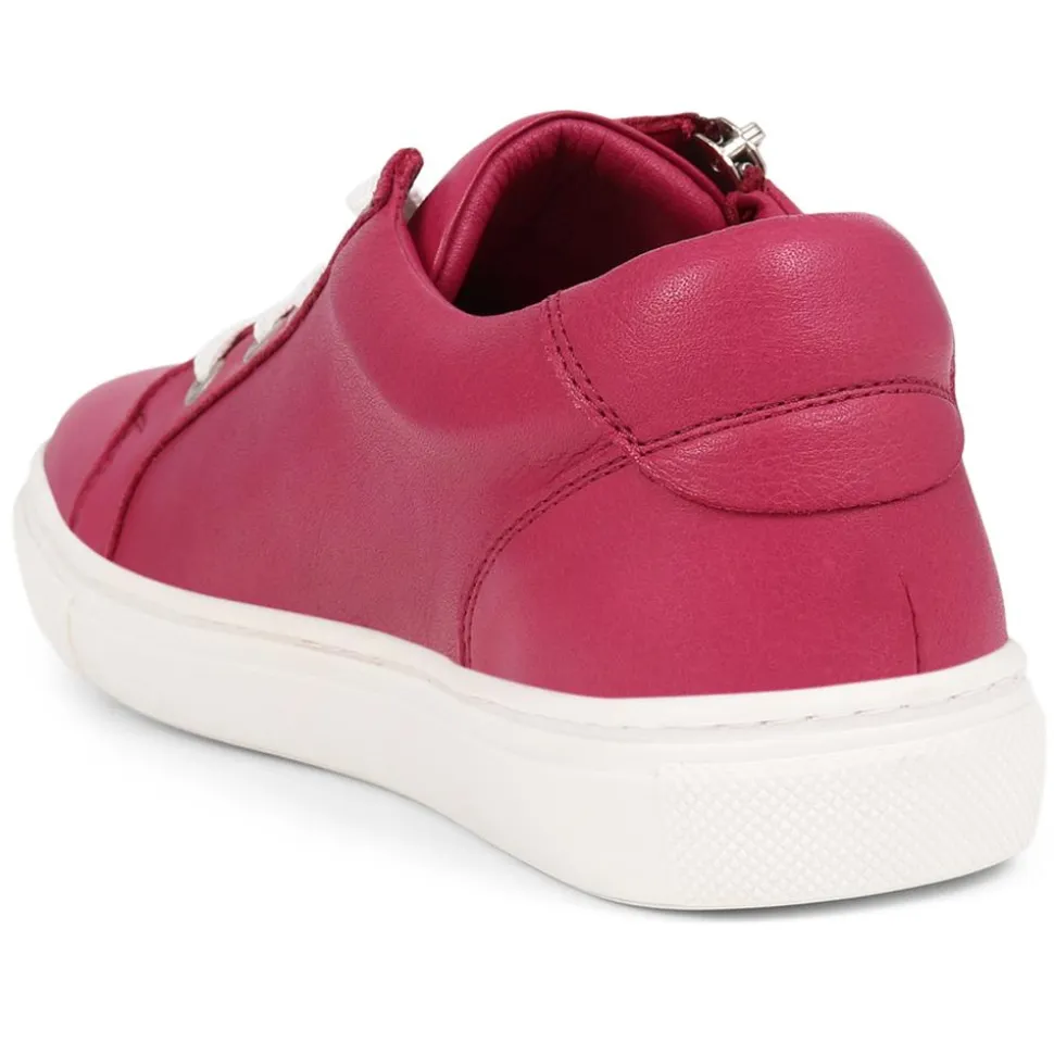 Padova2 Leather Lace-Up Trainers - Pink