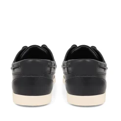 Parsons Leather Boat Shoes - Navy - White