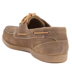 Parsons Wide Fit Leather Boat Shoes - Tobacco