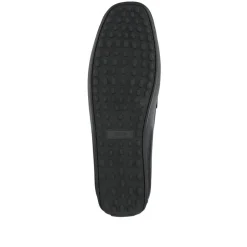 Pascual Leather Moccasins - Black Grain