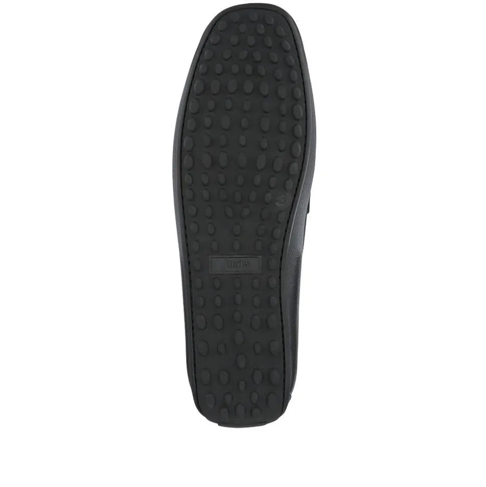 Pascual Leather Moccasins - Black Grain