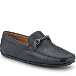 Pascual Leather Moccasins - Black Grain