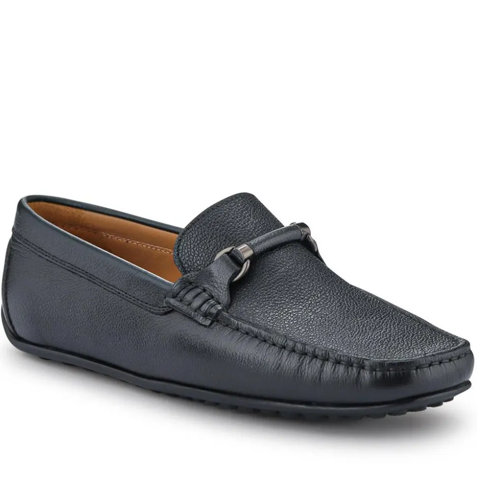 Pascual Leather Moccasins - Black Grain