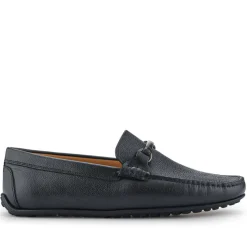 Pascual Leather Moccasins - Black Grain