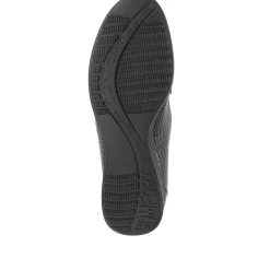 Patent Ladies Loafers - Black Croc