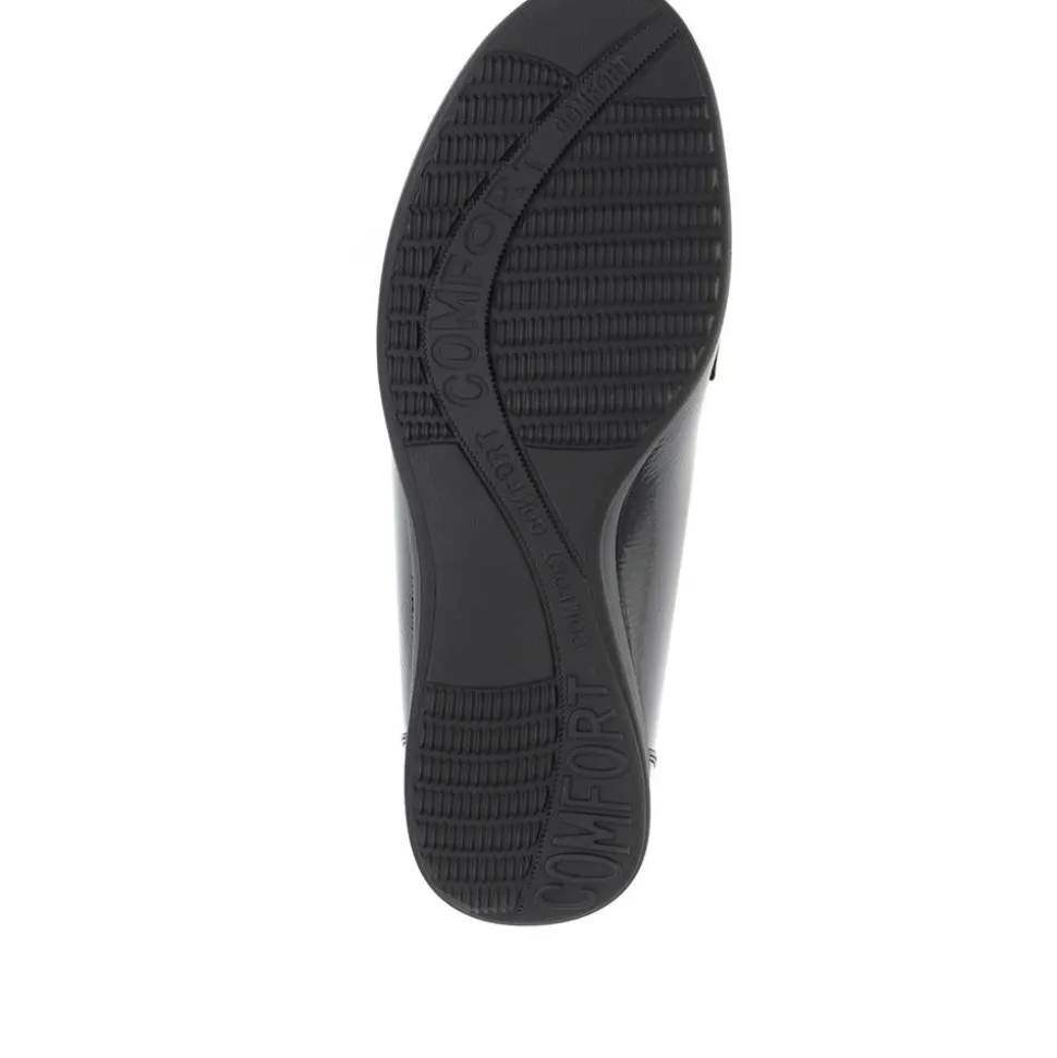 Patent Ladies Loafers - Black Patent