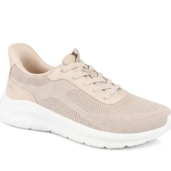 Pavers Active Easy Step In Lace Up Trainers - Beige