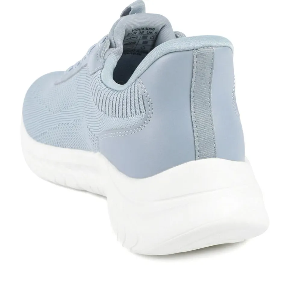 Pavers Active Easy Step In Lace Up Trainers - Blue
