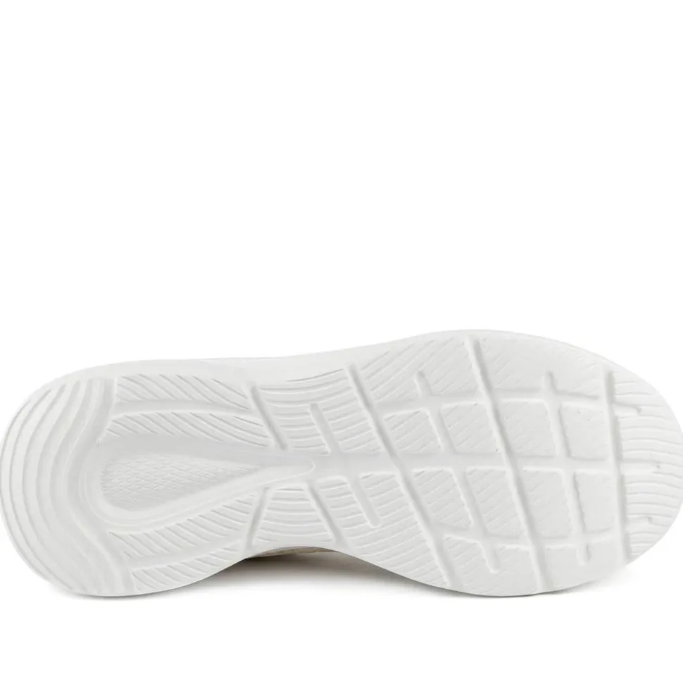 Pavers Active Wide Fit Easy Step In Trainers - Off White