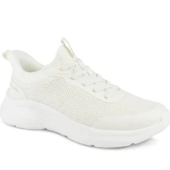 Pavers Active Wide Fit Easy Step In Trainers - Off White