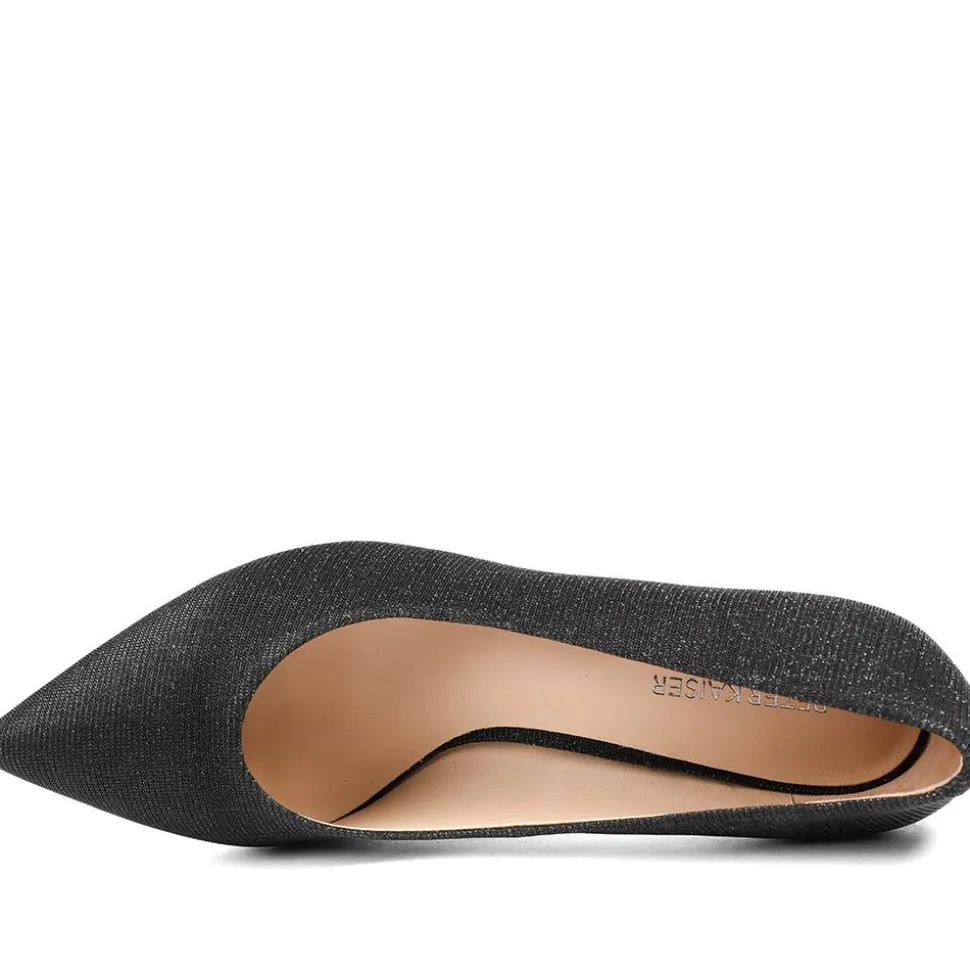 Peter Kaiser Lightly Embellished Court Shoes - Black Shimmer