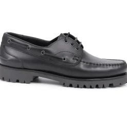 Pickering2 Leather Boat Shoes - Black