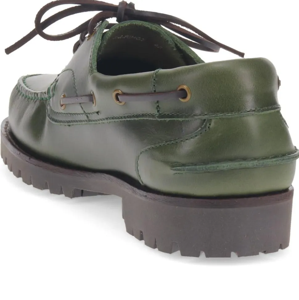 Pickering2 Leather Boat Shoes - Khaki