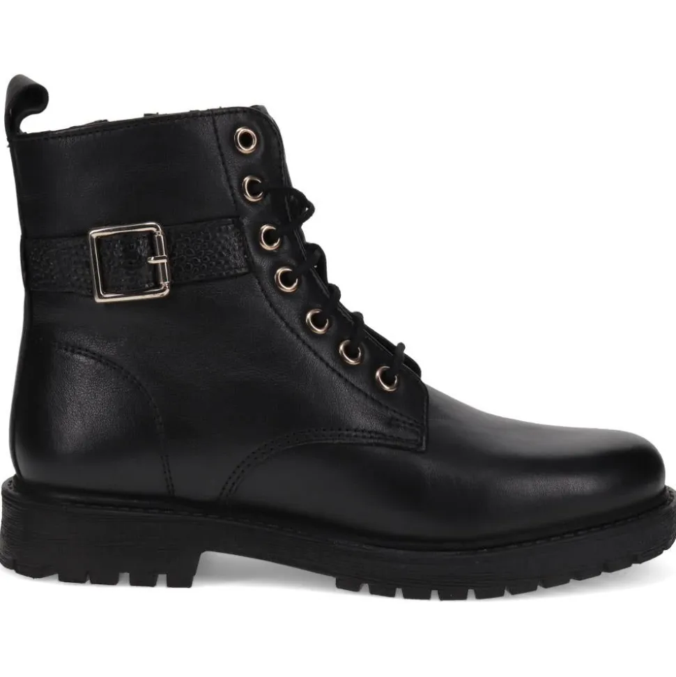 Platform Ankle Boots - Black