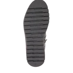 Platform Lace-Up Ankle Boots - Black