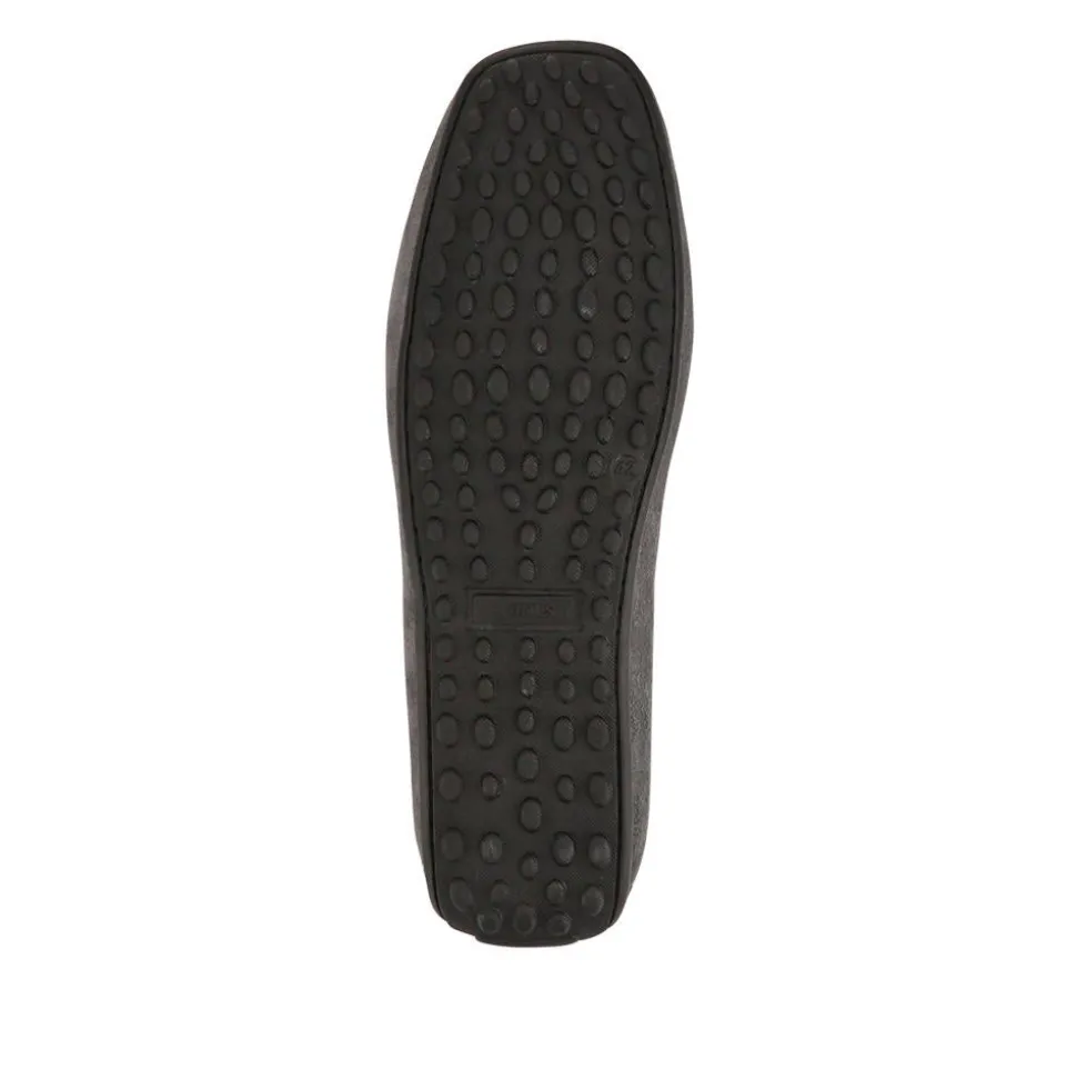 Plymouth Leather Moccasins - Grey Suede