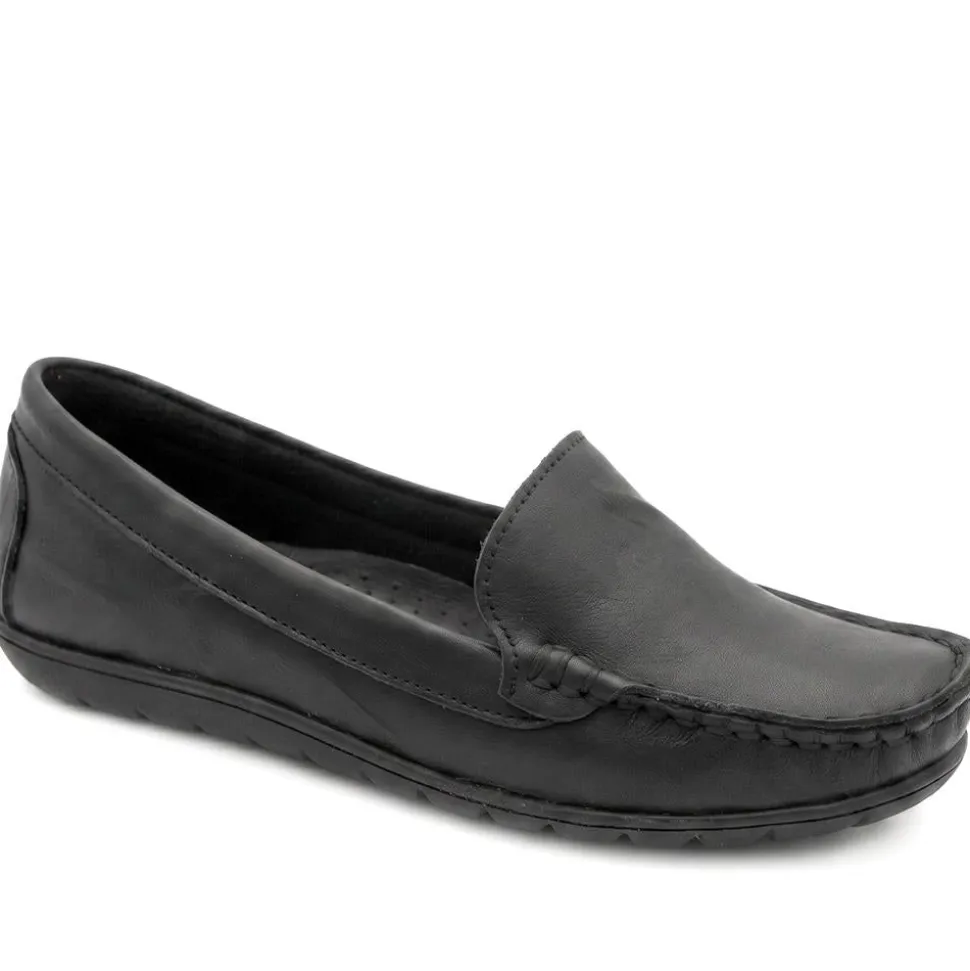 Premium Leather Moccasins - Black