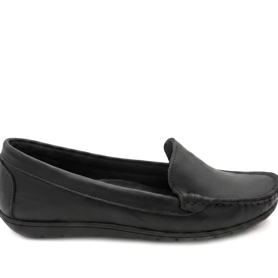 Premium Leather Moccasins - Black