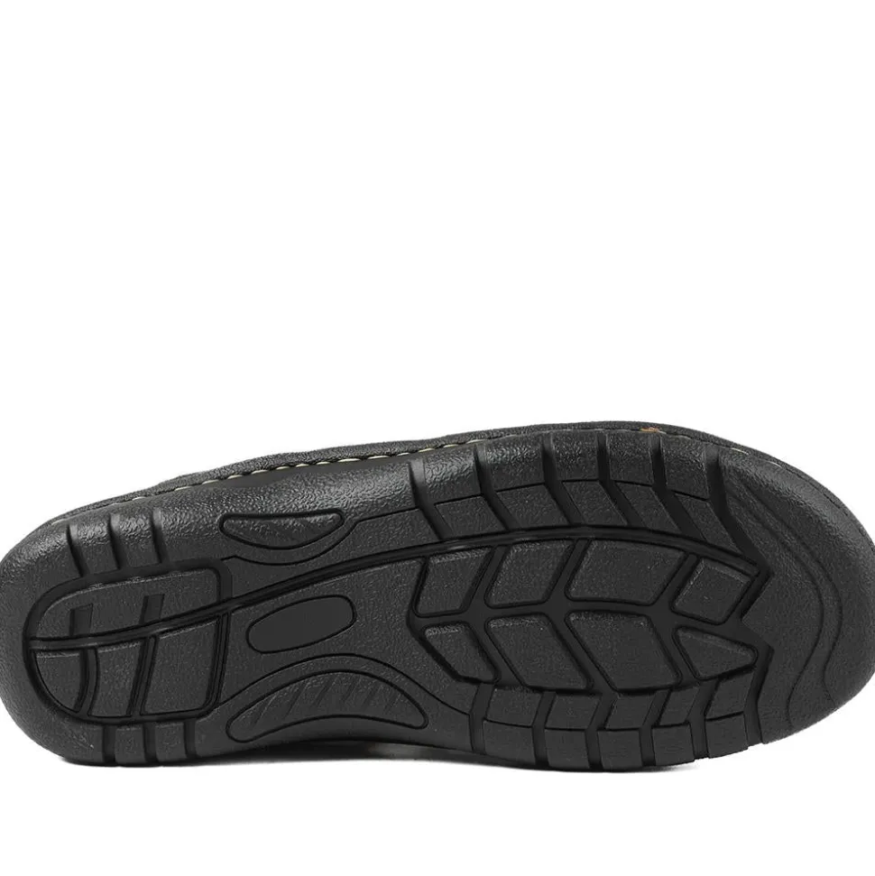 Premium Leather Touch Fastening Sandals - Brown