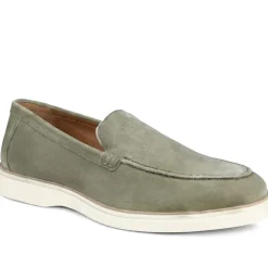 Quarius All Leather Slip On Shoes - Khaki Suede