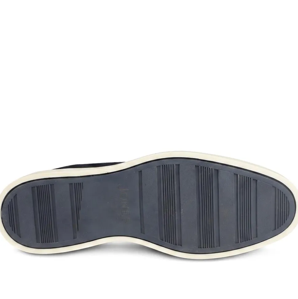 Quarius All Leather Slip On Shoes - Navy Suede
