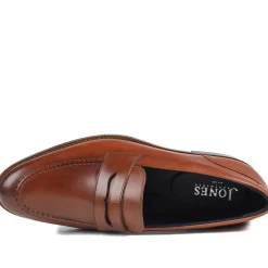 Queensborough Leather Penny Loafers - Tan Leather