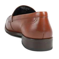 Queensborough Leather Penny Loafers - Tan Leather