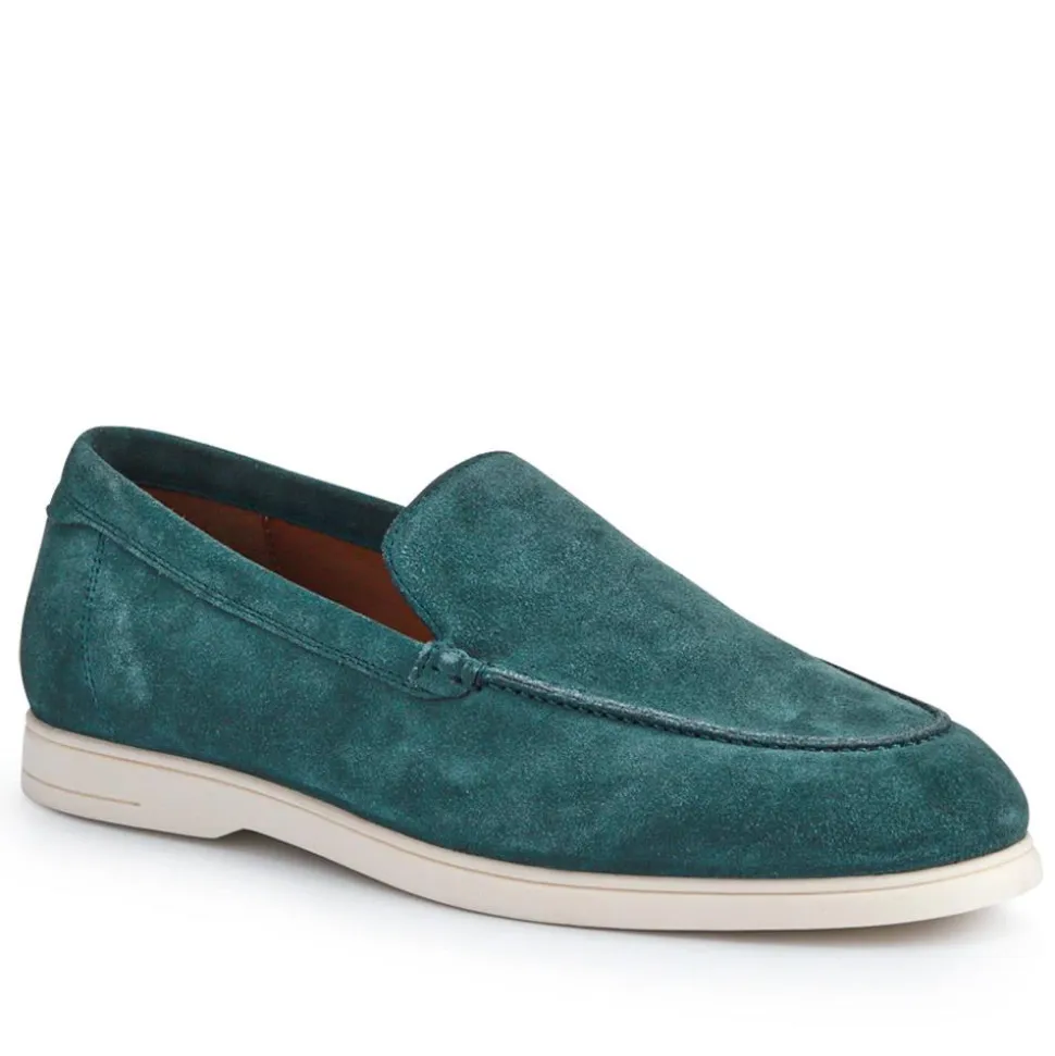Raiden Suede Loafers - Green Suede