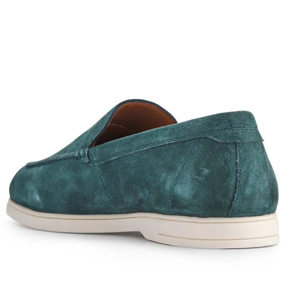 Raiden Suede Loafers - Green Suede