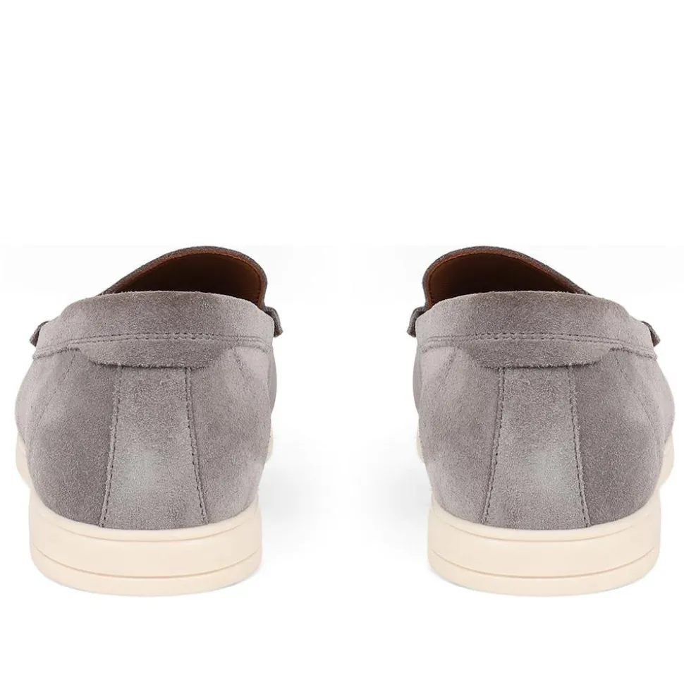Raiden Suede Loafers - Grey Suede