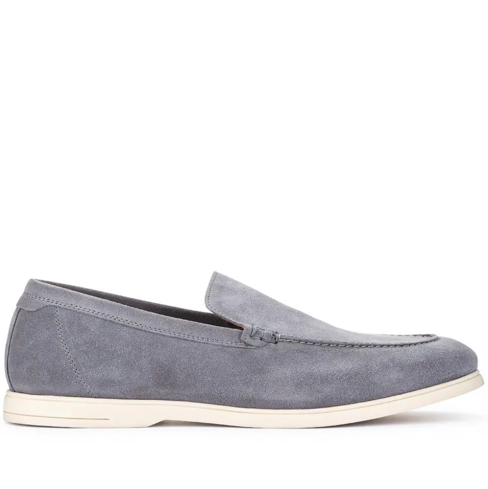 Raiden Suede Loafers - Grey Suede