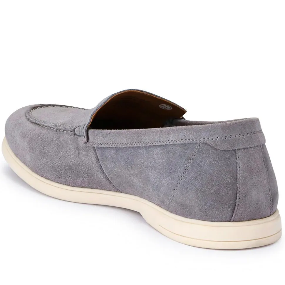 Raiden Suede Loafers - Grey Suede