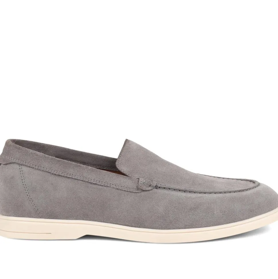 Raiden Suede Loafers - Grey Suede