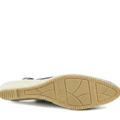 Raisa Leather Buckle Fasten Espadrilles - Navy Suede