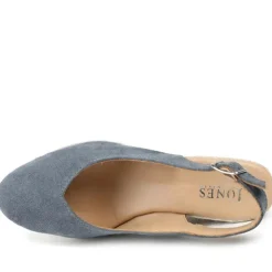 Raisa Leather Buckle Fasten Espadrilles - Navy Suede