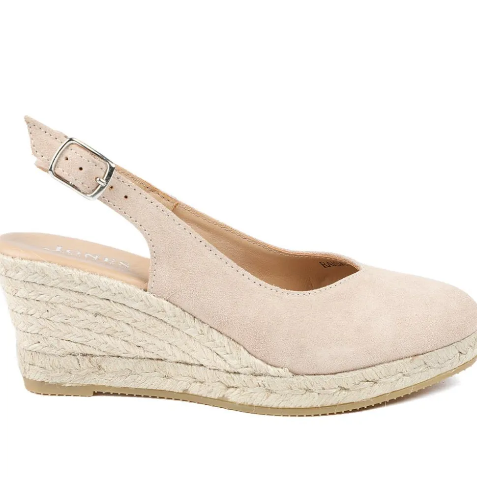 Raisa Leather Buckle Fasten Espadrilles - Sand Suede