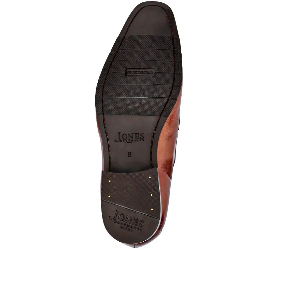 Ralphie Smart Leather Slip-On Shoes - Chestnut