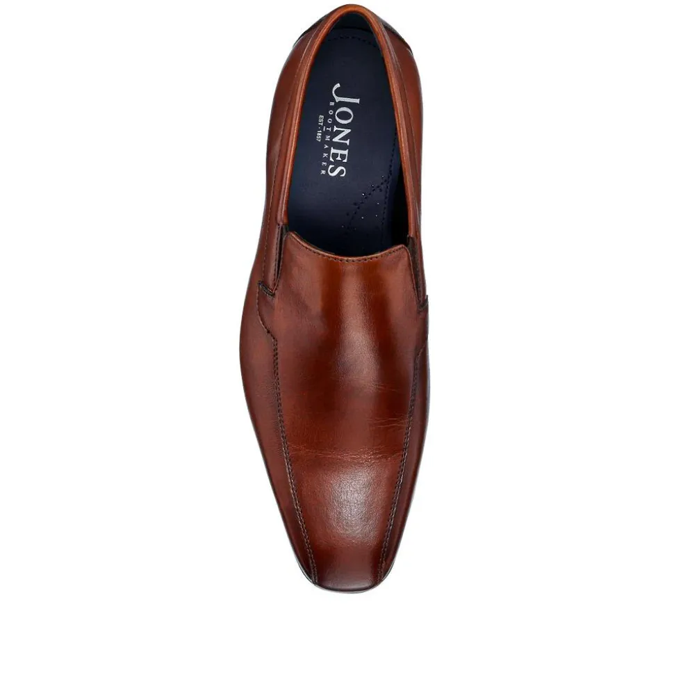 Ralphie Smart Leather Slip-On Shoes - Chestnut