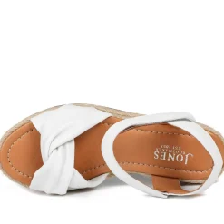Randine Adjustable Fasten Leather Espadrilles - Off White