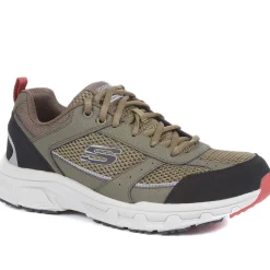 Relaxed Fit: Oak Canyon Lace-Up Trainers - Olive