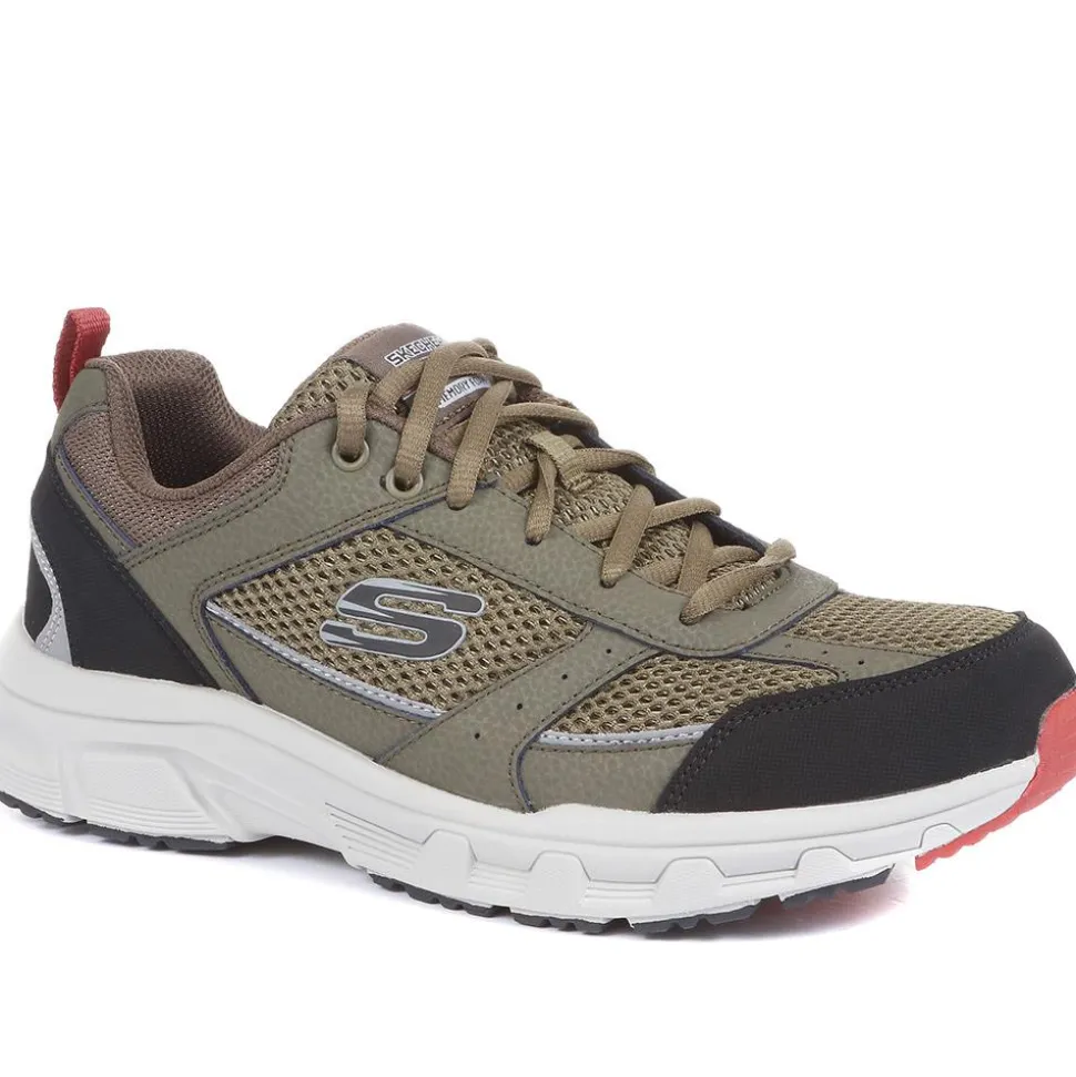 Relaxed Fit: Oak Canyon Lace-Up Trainers - Olive