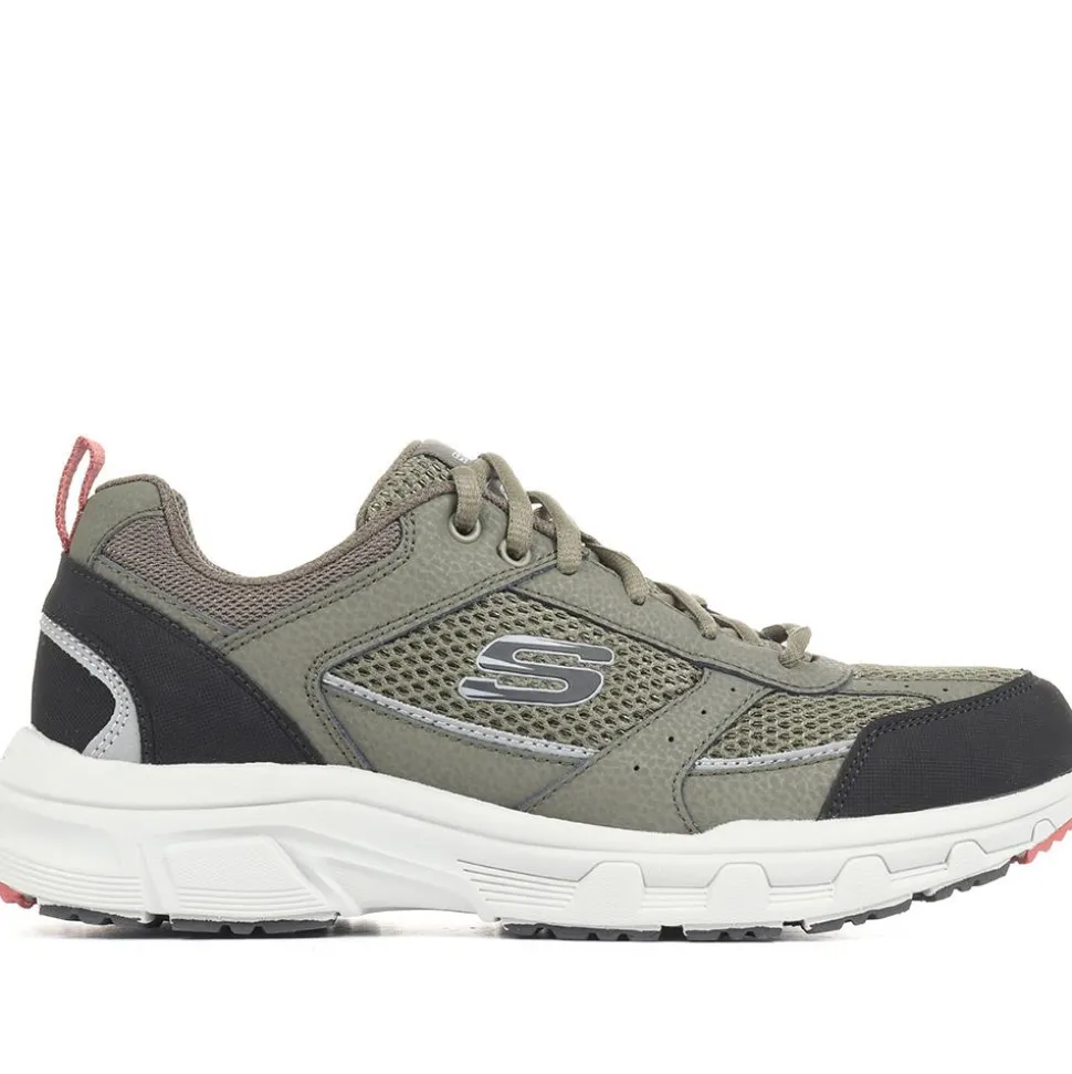 Relaxed Fit: Oak Canyon Lace-Up Trainers - Olive