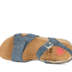 Relife Buckle & Adjustable Fasten Sandals - Denim