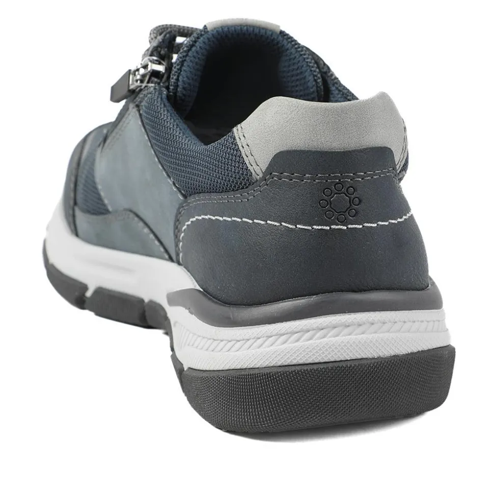 Relife Extra Wide Lace Up Rugged Trainers - Navy