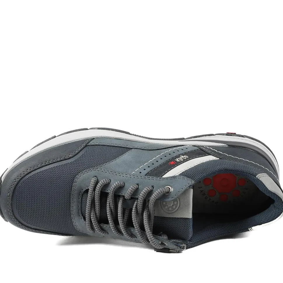 Relife Extra Wide Lace Up Rugged Trainers - Navy
