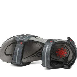 Relife Extra Wide Triple Fasten Sandals - Navy