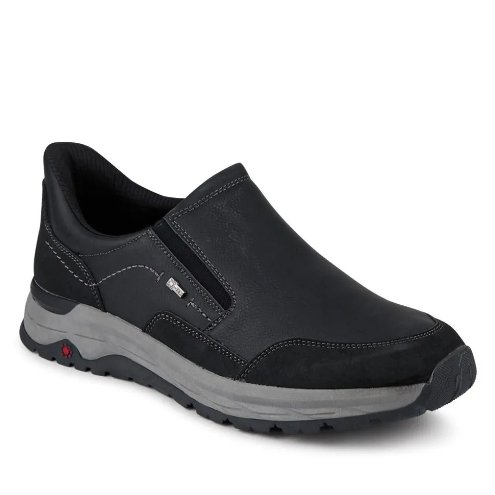 Relife Wide Fit Elasticated Slip-On Shoes - Black