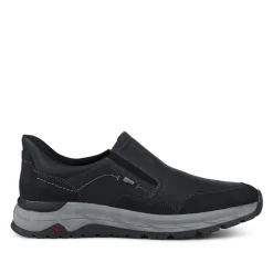 Relife Wide Fit Elasticated Slip-On Shoes - Black