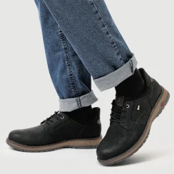Relife Wide Fit Lace-Up Shoes - Black