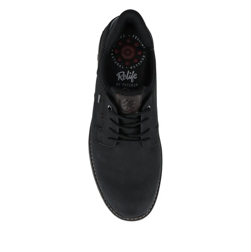 Relife Wide Fit Lace-Up Shoes - Black